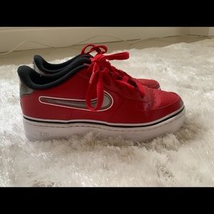 Red Nike Air Force Ones